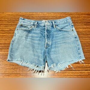 Agolde denim shorts Parker Long Vintage Loose Short light wash size 29 VGUC
